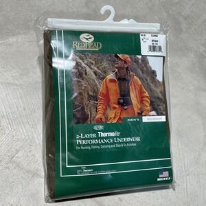 NEW IN PACKAGE REDHEAD Men's Thermolite UNDERWEAR SHIRT DuPont Size XL Brown